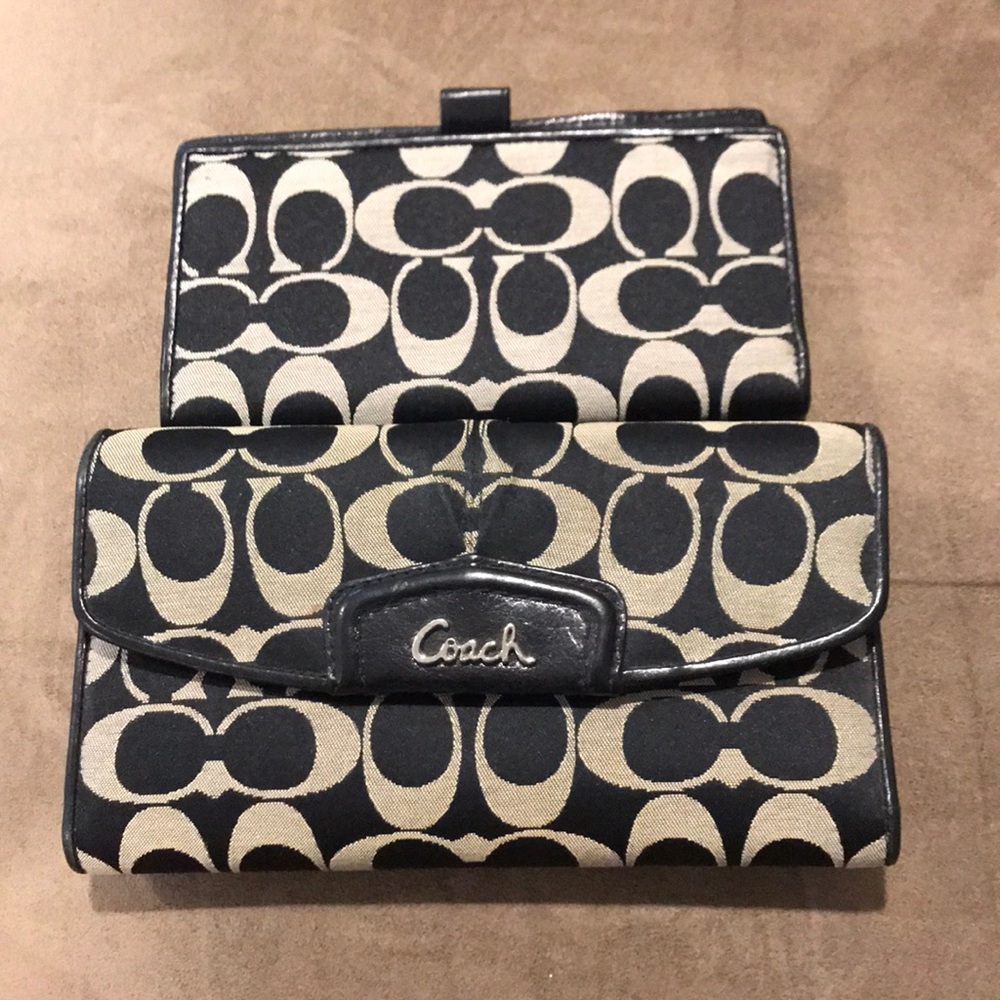 Coach Wallet with check book attachment